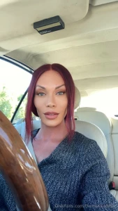 This car selfie was hitting different