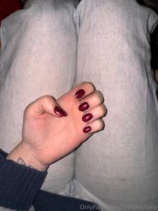 I got my nails done yesterday i normally dont get my toes done because part 2
