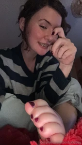 I got my nails done yesterday i normally dont get my toes done because part 1