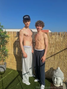 Swipe to pull down our pants check out noahbryce part 1
