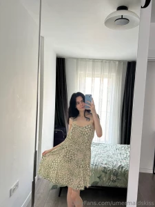 Twirling in my favorite floral dress and feeling oh-so-cute the light