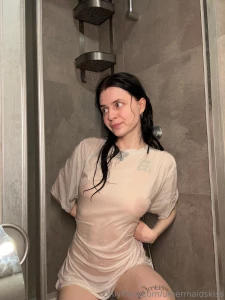 A wet t-shirt always adds a bit of intrigue doesn t it what s more