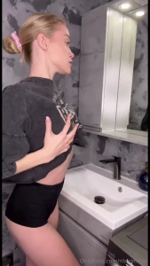 Went into the bathroom just to wash off my makeup but something didn t