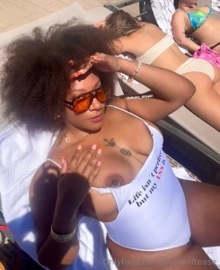 Tanning my titties by the pool come join me secret sale on my vip page