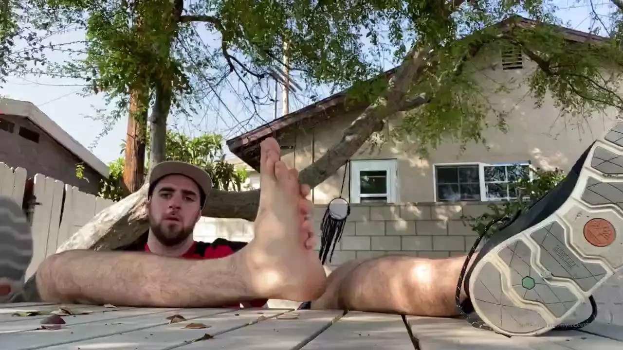 Sockless barefoot tease after doing some errands and a sauna testing 