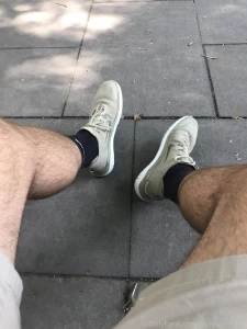 Went to the park after being in my shoes and nike socks all day felt part 2