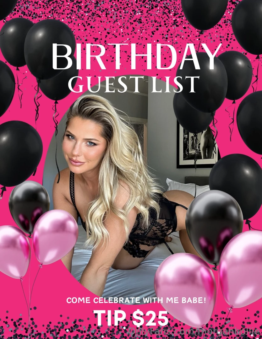 Final call to join my birthday live tonight at 6pm pst this one is 