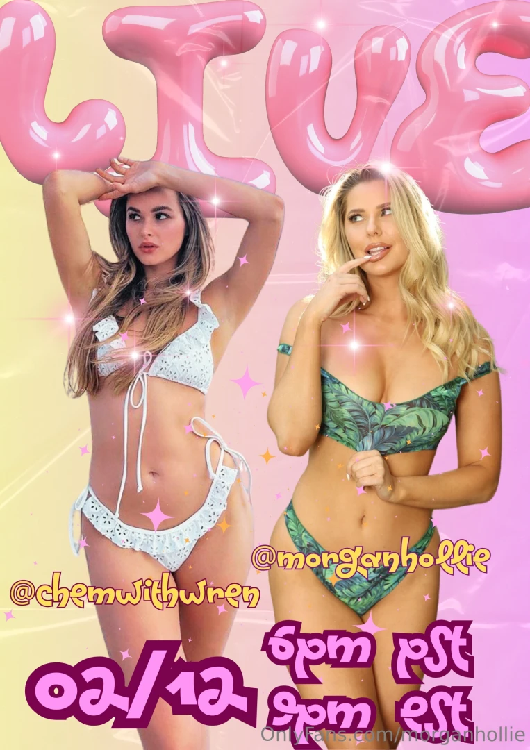 See you tonight for a special live at 6pm pst with my girl 