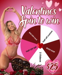 Last chance for my spin to win tip 25 for a spin anddddd all the