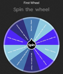 I declare the start of the trial today you will spin the triple wheel part 1