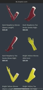 I adore these latex toe sock and glove sets give me a gift and i ll
