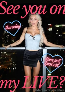 Yep i m back who will i see thursday i have some new things planned