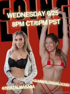 I know you missed us going live again with summerlynnunlocked i get it