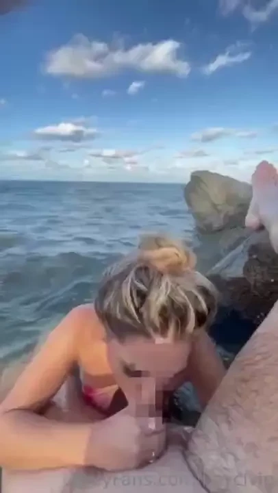 Sex on the beach watch me suck him off then get railed doggystyle 
