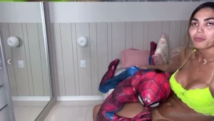 Watch how i fuck this boy dressed as spiderman i fuck him very hard i