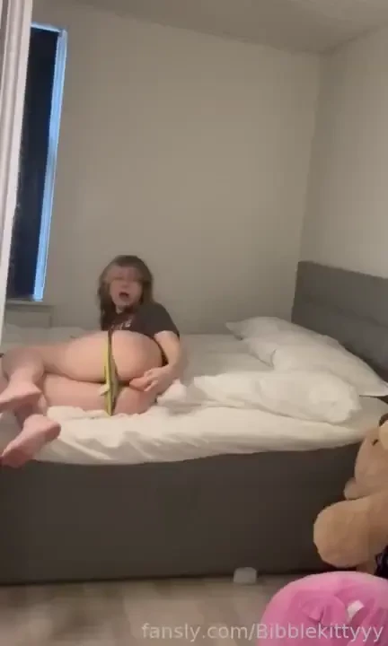 Trying to keep quiet while my friend is in the other room again caught 