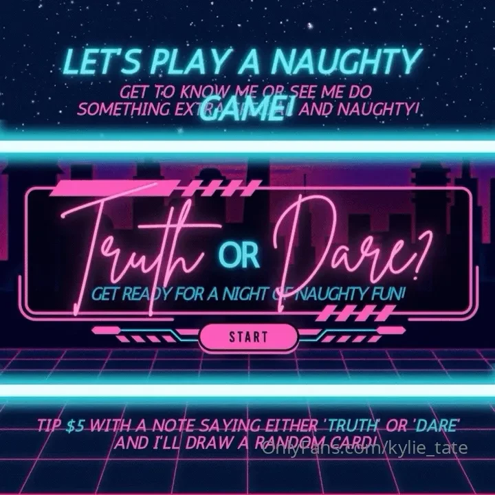 Truth or dare get to know me sexually or get me do a naughty dare tip 