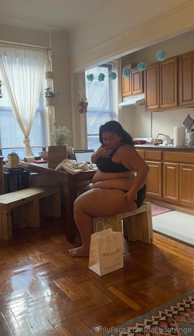 Turning myself into an ssbbw 13 minute stuffing video part 4 