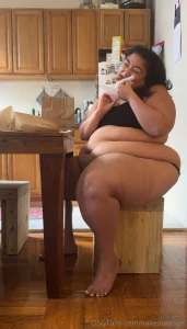 Turning myself into an ssbbw 13 minute stuffing video