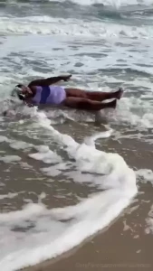 Imagine seeing a 350 pound fatty bursting out of her bathing suit and