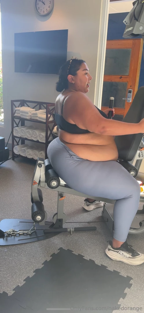 Imagine working out at the hotel gym and i waddle through the door part 2 