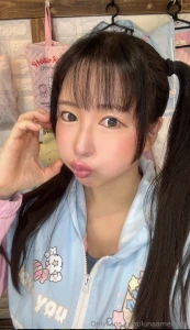 Heart pose surrounded by pretty things