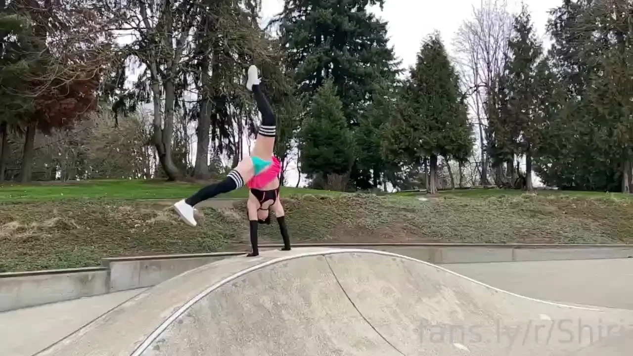 Oops did you see under my skirt again did you like the present waiting 