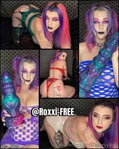 Its her birthday month this goth milf loves stretching her pussy with