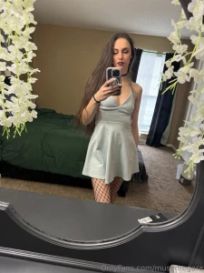 Sundress and fishnets leave a like if you wanna see what s underneath