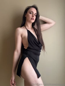 This dress is definitely meant to be viewed from the side