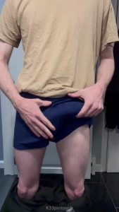 Just sent out a new video that starts with me rubbing my dick through