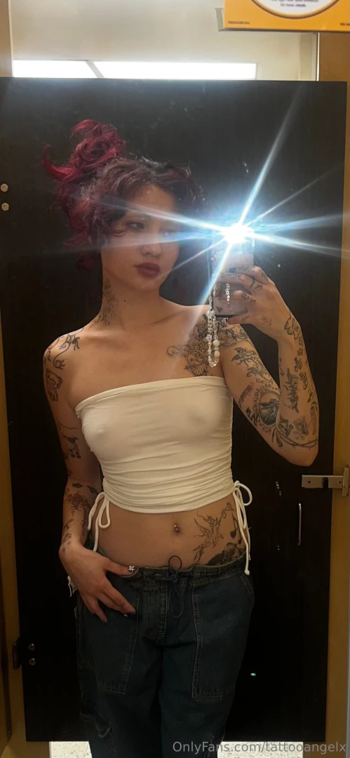 tattooangelfree - Dont my tits look cute in this top 