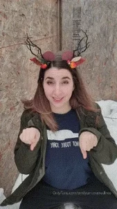 Just a bored reindeer after christmas season is over