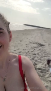 It was really hot here yesterday so i went out to the beach it was too