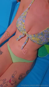 Got the cutest bathing suit top it s even reversible i love it sm but