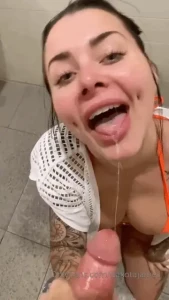 dakotajames - Fucking random fan in the bathroom by the pool i can t believe he 