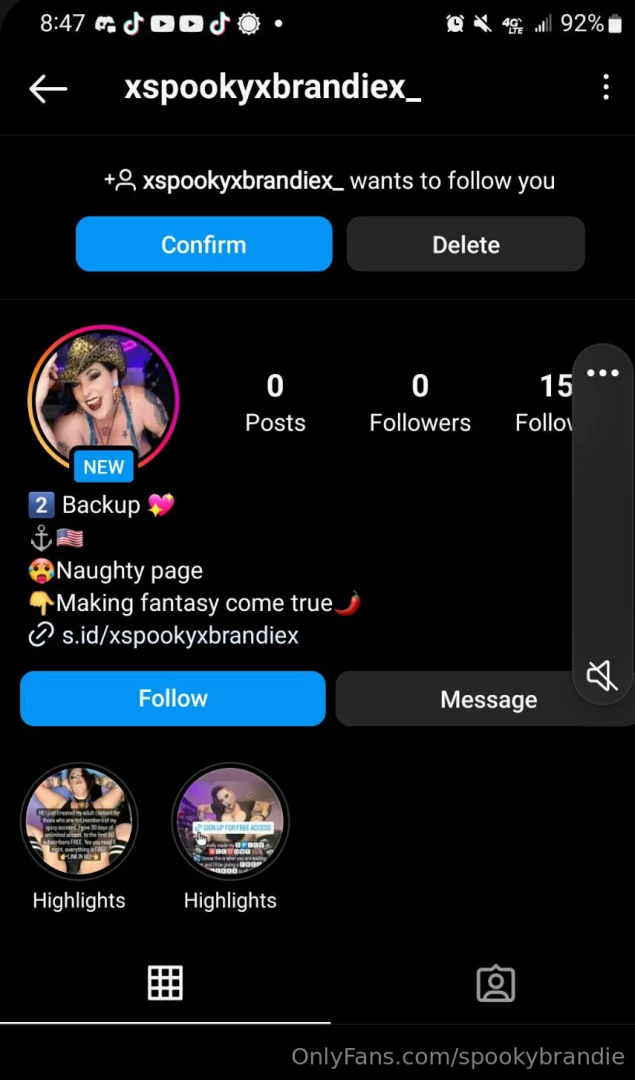 If you see this account on instagram with the extra underscore at the 