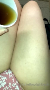 Just a memory of me playing w some hot cider