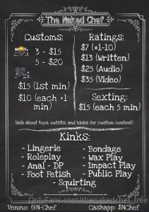 My menu take a look and cum play have a request not in my menu send me