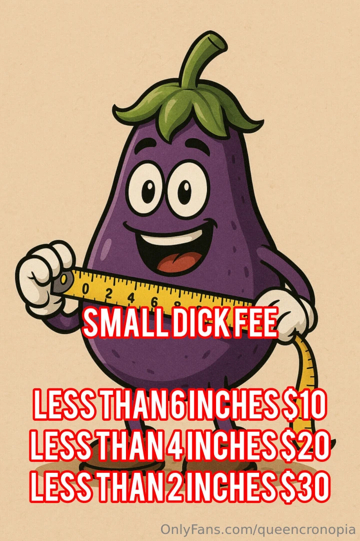 Small dick fee if you know you ve got a small dick you know what you 