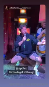 Went out to karoake after my shows in chicago