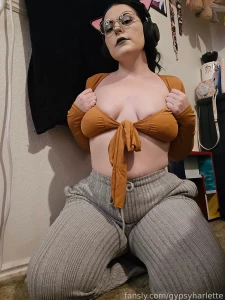 Some fun on the tile with my suction cup dildo solo goth booty pussy part 9