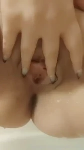 Up close watersports in the shower pee goth milf pussy part 1