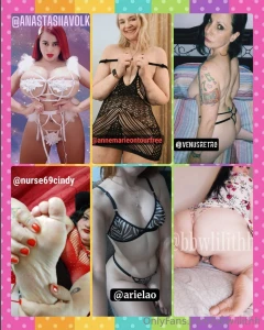 Anastasiiavolk annemarieontourfree venusretro nurse69cindy arielao