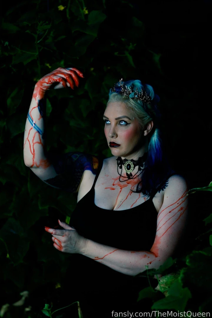 Naughty vampire queen in the woods after her meal mmmmmmm would you part 3 