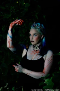 Naughty vampire queen in the woods after her meal mmmmmmm would you part 3