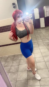 Miss makima keeping in shape at the gym