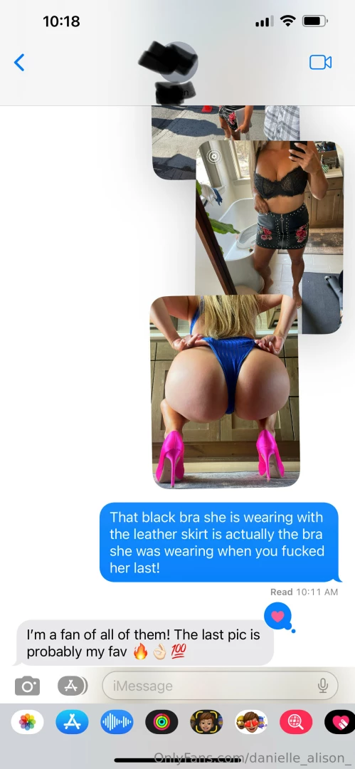 I love it when hubby shares with me text message conversations with 