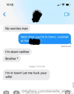 The kids of text messages hubby gets when his friends come to town for