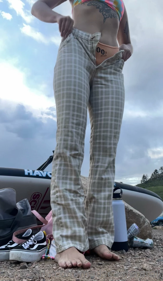 Trying to be sneaky putting my clothes back on in public how d i do part 1 